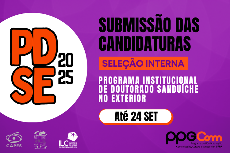 Programa de Doutorado Sanduíche PPGCOM - Edital PPGCOM nº 17/2025